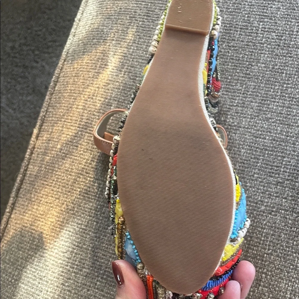 Alice + Olivia Multicolor Beaded Wedges - Picture 3 of 4